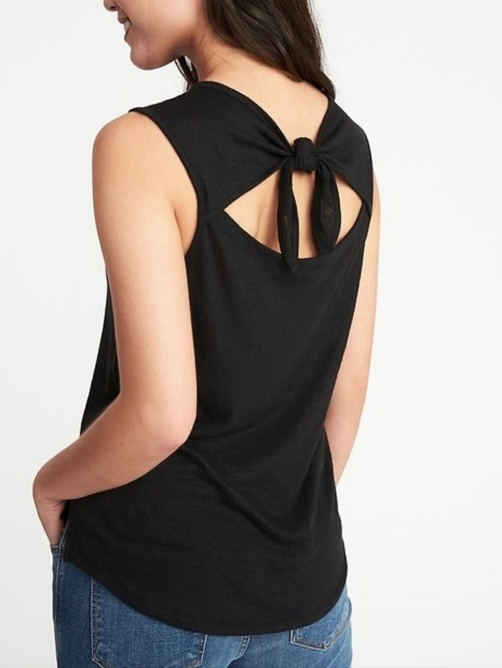 Lane Bryant Sleeveless Tie-Back Swing Tank